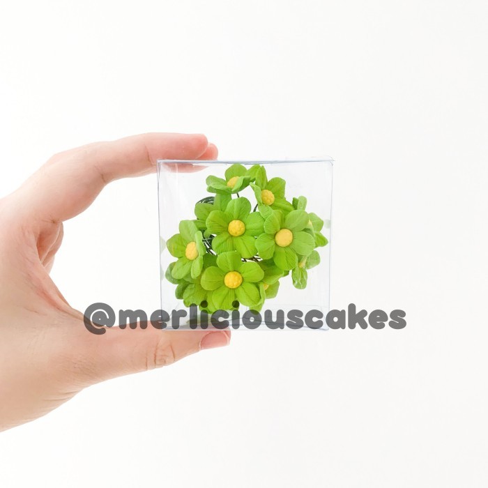 

paling diminati] Blossom Green Hijau Bunga Gumpaste Flower Cake Kue Topper