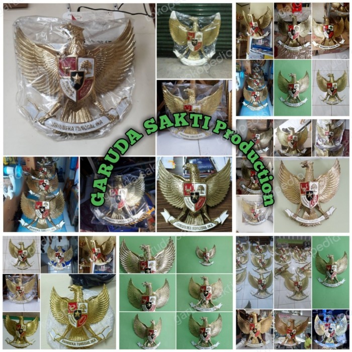 Lambang Garuda Pancasila Logam Kuningan 60 Cm