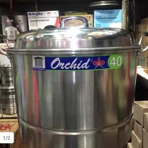 :<:<:<:<] panci nasi 10 liter Orchid 40cm kukusan
