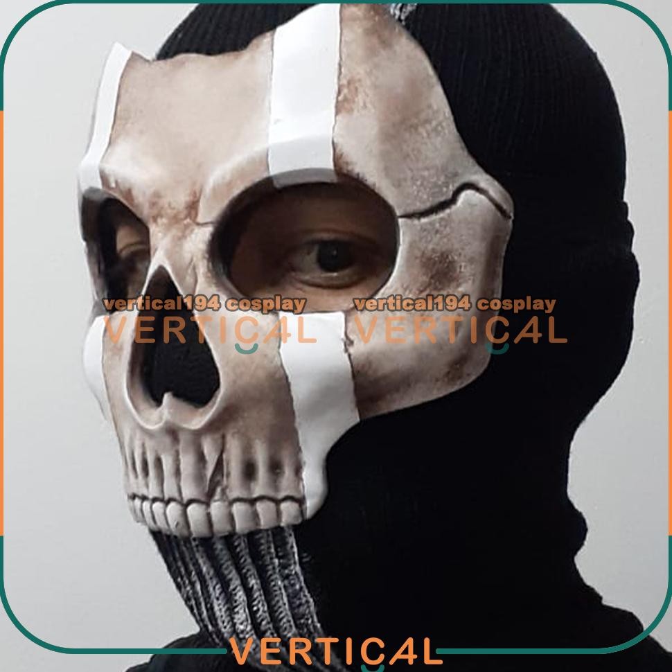 ORIGINAL GHOST SIMON RILEY TOPENG CALLOFDUTY CALL OF DUTY MASK BALANCLAVA COSPLAY MASKER MENPO DEVTA
