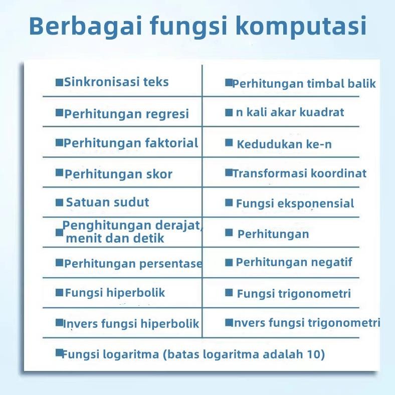 

COD Kalkulator Color Function Scientific Kalkulator 24 Fungsi Kalkulasi 3 Warna 1700 scientific calculator -100