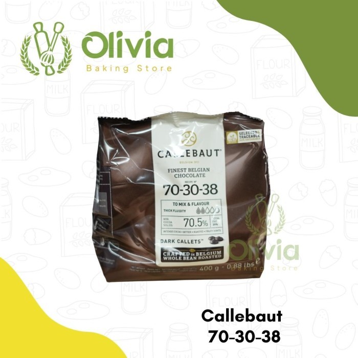 

Callebaut Dark Extra Bitter Chocolate 70-30-38 400 Gr