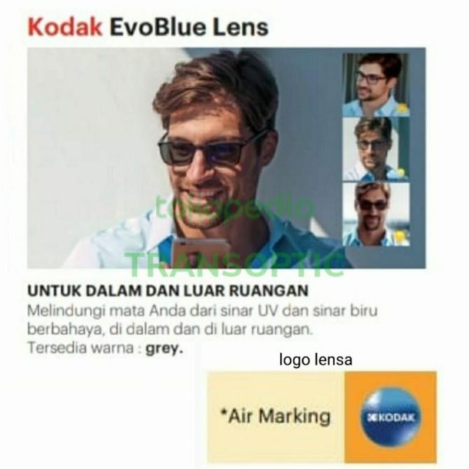 LENSA KACAMATA KODAK LENS FSV 1.56 ASP EVOBLUE GRAY Terlaris