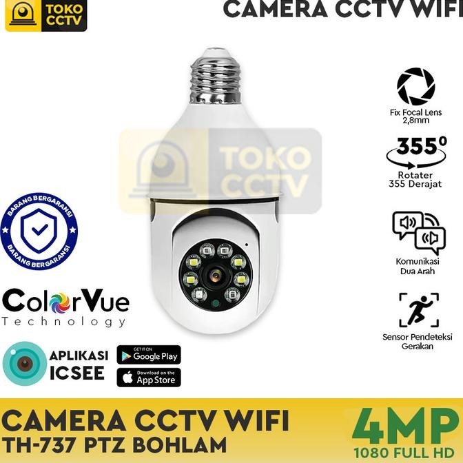 CAMERA CCTV WIFI MINI PTZ BOHLAM THUNDERIN TH-737-XM ICSEE