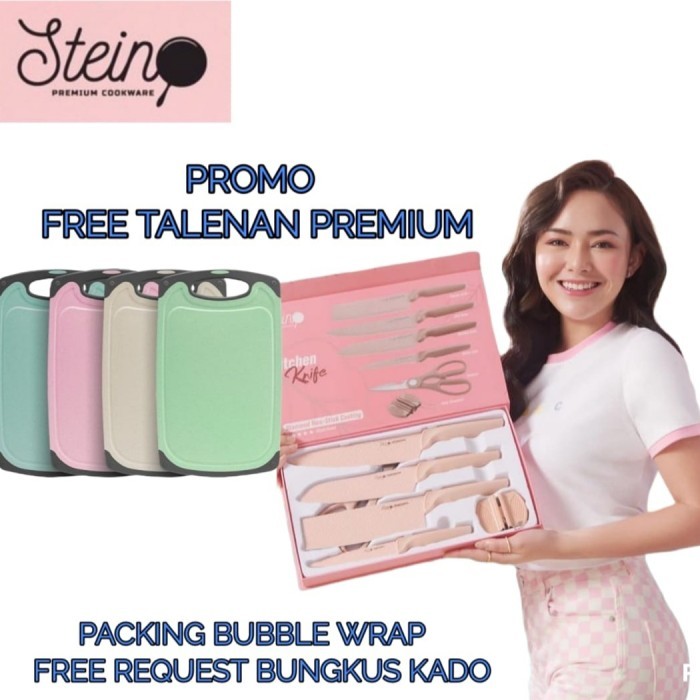 TERBATAS STEINCOOKWARE PISAU SET DIAMOND ORIGINAL KODE 191