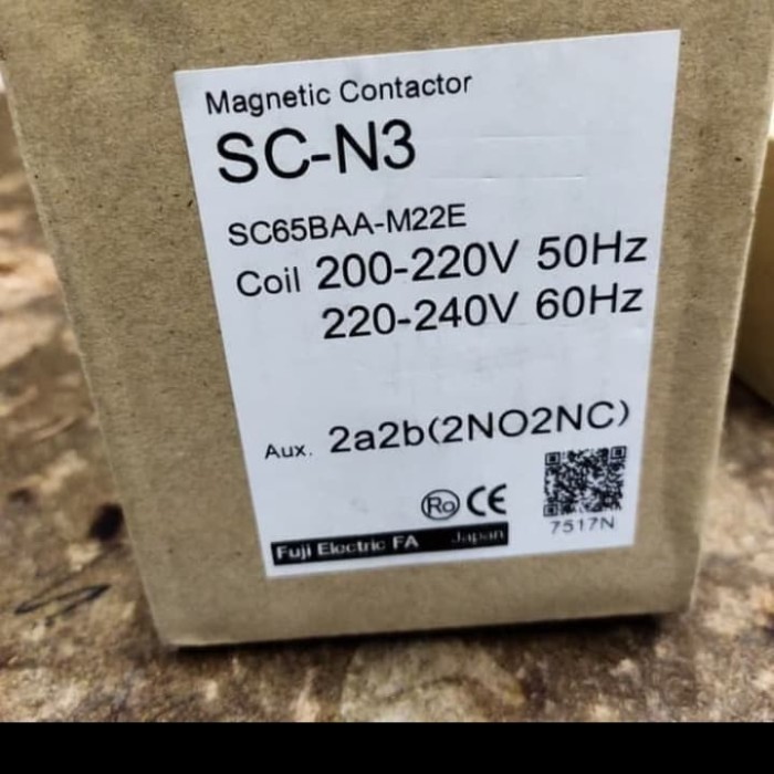 Kontaktor/Contactor Fuji Sc-N3 220V