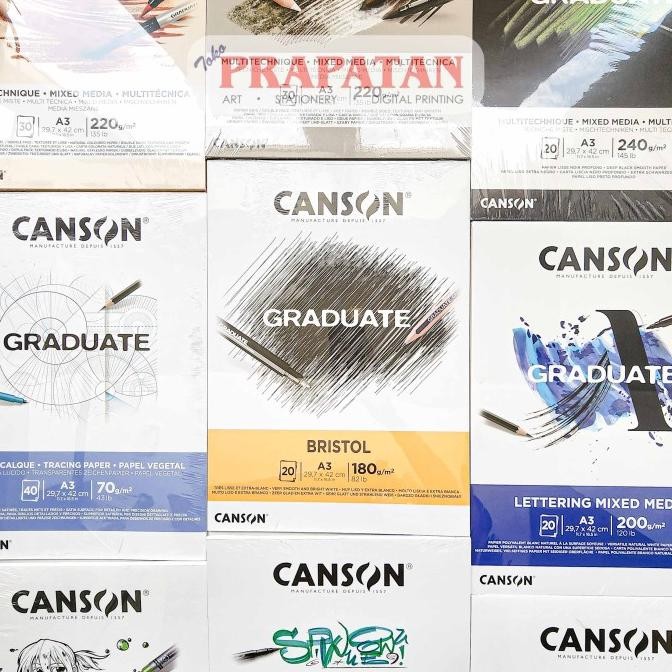 

] GRADUATE Canson Drawing Pad A3 | Mix Media | Watercolor | Sketch