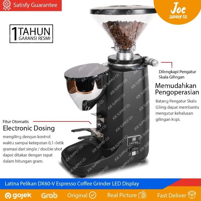 LATINA PELIKAN DX60-V ESPRESSO COFFEE GRINDER / VEGA PELICAN DX60V