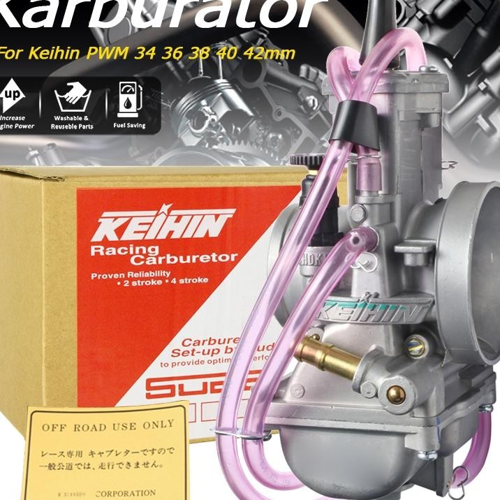 Carburetor Arbu Arburator Pwm 34 36 38 40 42Mm Air Trie Univeral Racing Carburetor