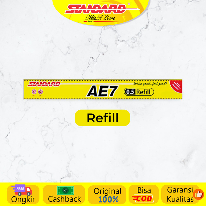 

BOOM SALE STANDARD PEN REFILL AE7 0.5 ISI 12 PCS KODE 320