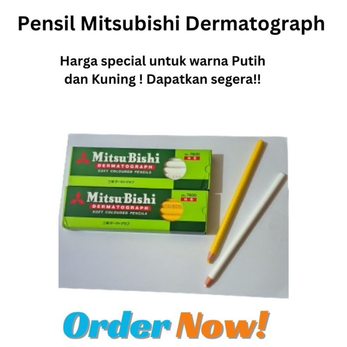 

SALE PENSIL PENCIL KACA MITSUBISHI DERMATOGRAPH WARNA KODE 339