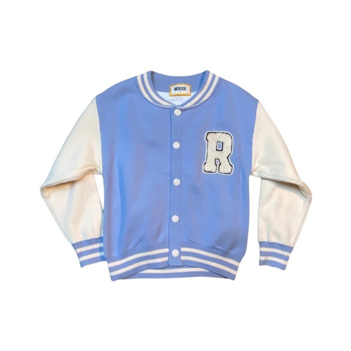 Cardigan Varsity Anak Laki-Laki Polos - Moejoe