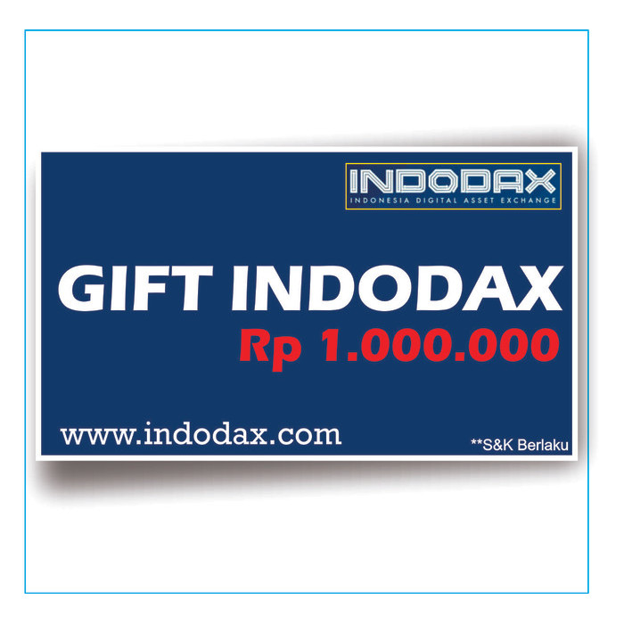 

Hadiah E-Gift Indodax untuk Senilai 1jt