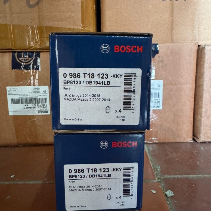 Termurah Kampas Rem Depan Merk Bosch Untuk Suzuki Ertiga Th 2014-2018, Mazda 2 Th 2007-2014 Kualitas