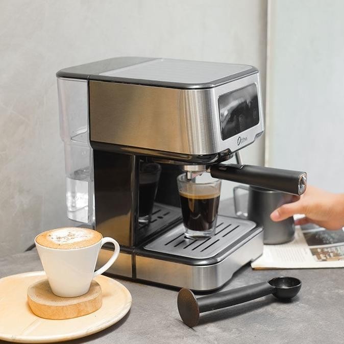 OTTEN - MESIN KOPI ESPRESSO 15 BAR (OTTURA LAYAR SENTUH) + DELONGHI COFFEE GRINDER KG79 + CREMA ESPR