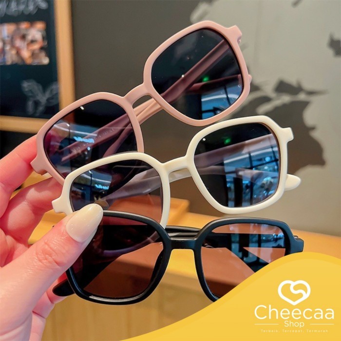 TERUJI (KM52) KACA MATA ANAK KOREA FASHION KACA MATA ANAK HITAM KOTAK KODE 1212