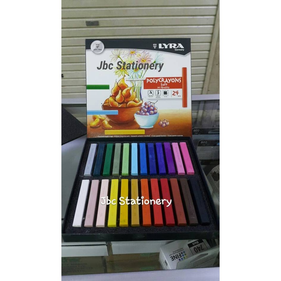 

Lyra Polycrayons Soft 24 Water soluble colours Reff 5651240