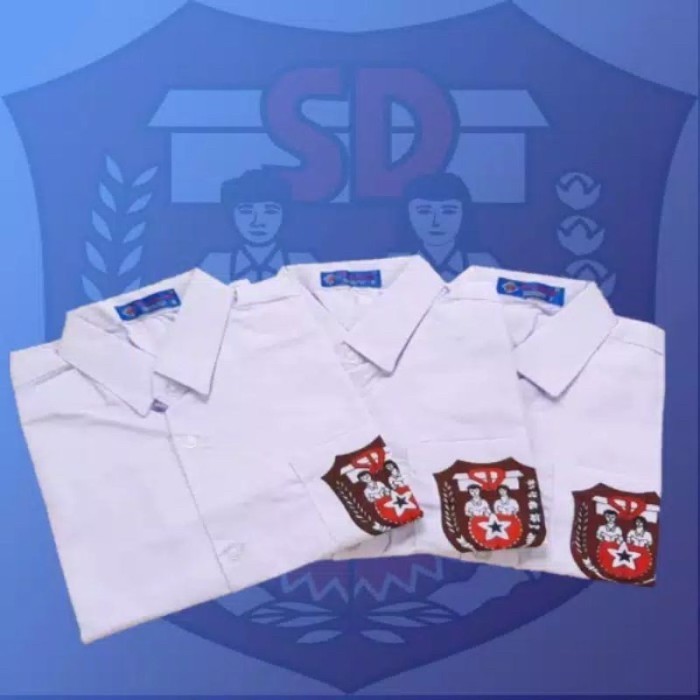 Baju Sekolah SD / Seragam Sekolah SD Lengan Pendek ( MERK SERAGAM )