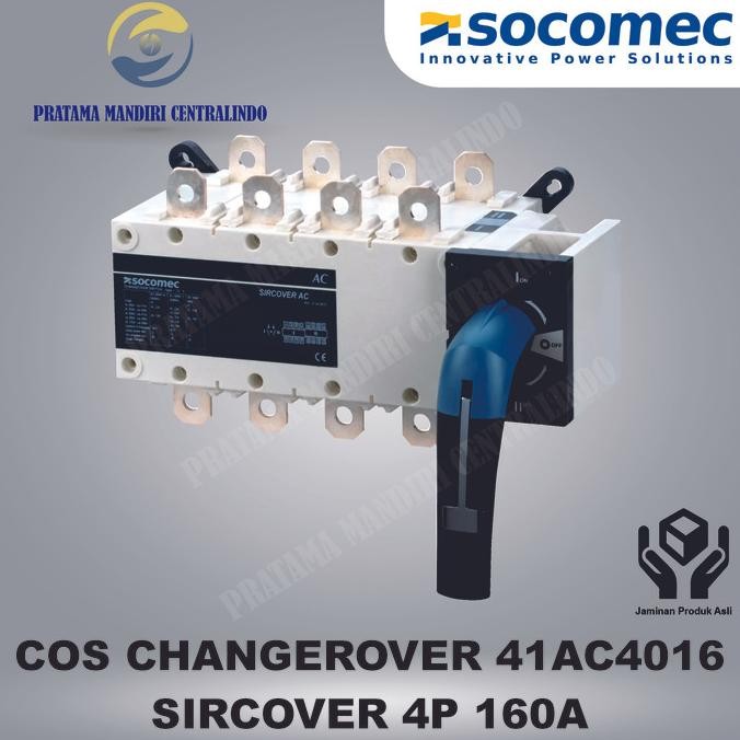 Terjangkau Cos 4P 160A Socomec Change Over Switch Sircover 41Ac4016