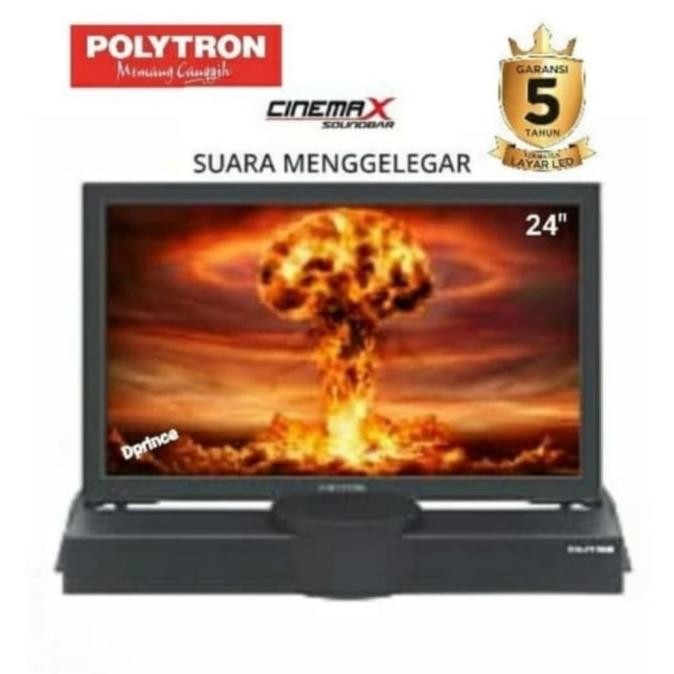 Produk Unggulan] LED TV POLYTRON 24 inch PLD24B8550 Soundbar