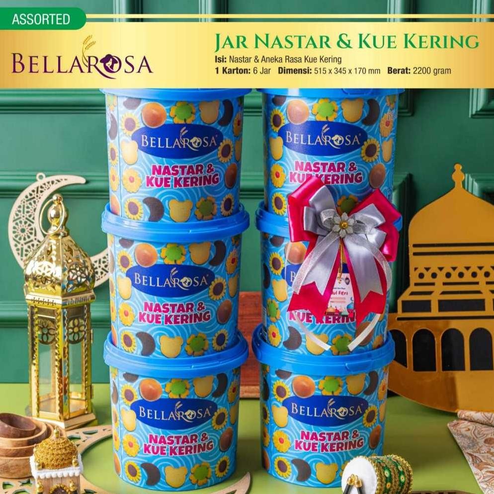 

aq-54 Bellarosa Nastar & KUE KERING isi 1 jar kue Lebaran Idul Fitri Viral