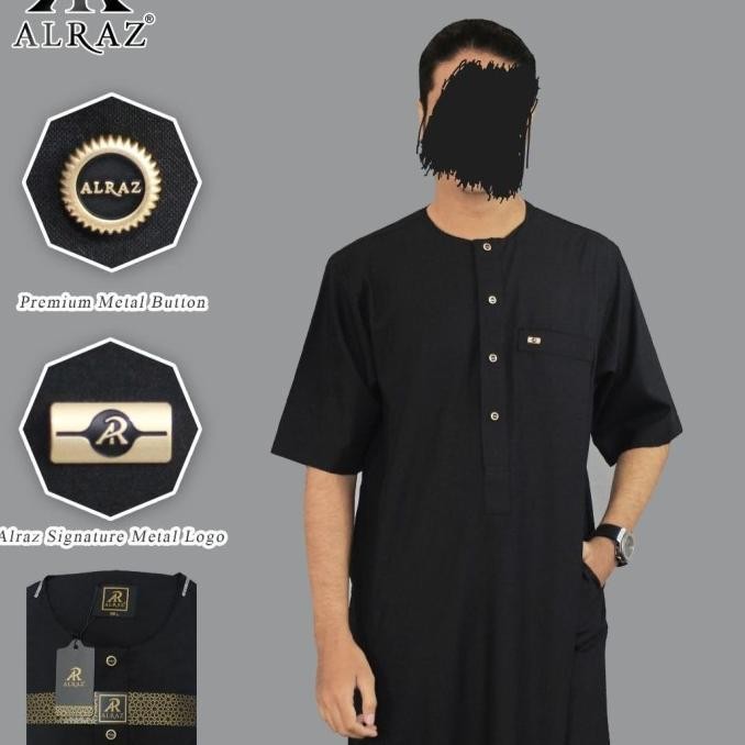 Gamis Pria Oblong Lengan Pendek + Jubah Al Raz Model Nasai + Original Terlaris