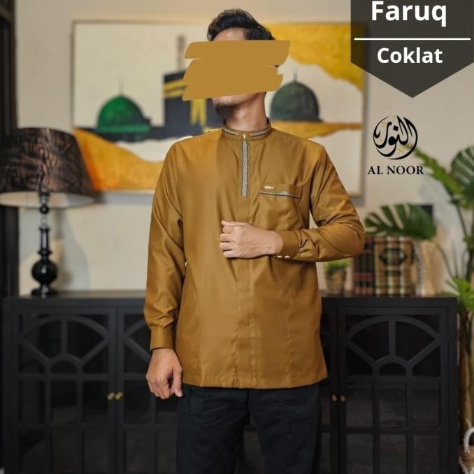 Koko / Kemko Baju Kemeja Koko Al Noor Pria Lengan Manset Terlaris