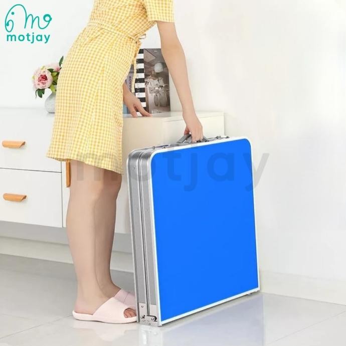 Promo Meja Lipat Koper Kaki Kotak 120 x 60cm Meja Portable Meja Piknik COD
