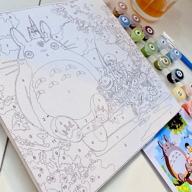 

TERMURAH Paint by Numbers KIT - Whale Series 20x20cm - PAINTING KIT DIY Kec-76