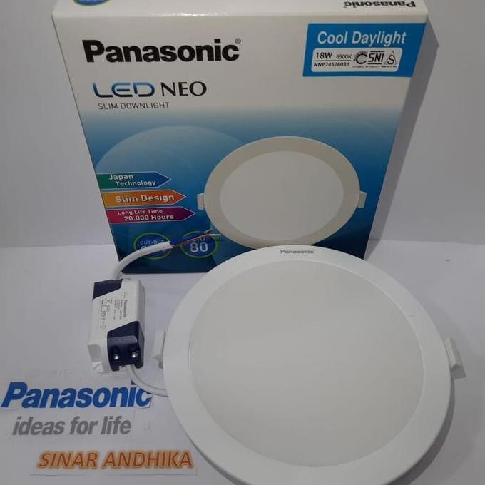 LED SLIM DOWNLIGHT PANEL 18 WATT PANASONIC NNP 74578 / NNP 74572 2302T