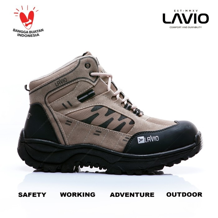 Sepatu Safety Boots Shoes Ujung Besi Lavio Axel Premium Original