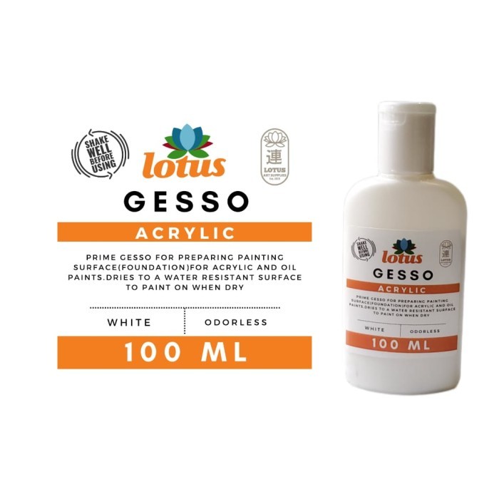 

TERBARU Lotus Acrylic Gesso Primer White 100ml BISA GRAB!