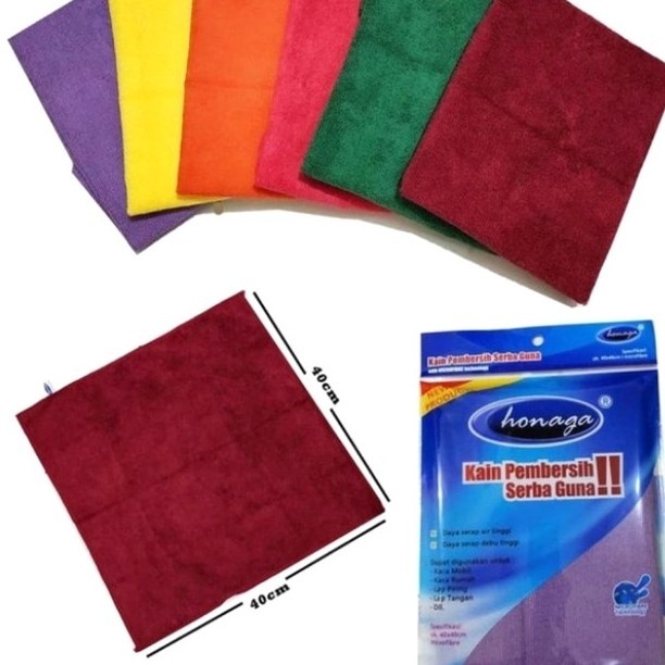 TERLARIS HONAGA MICROFIBER MICROFIBRE FIBER 40 X 40 CM 40X40CM 320 GSM 320GSM