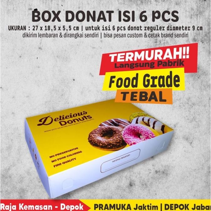 

Dus Donat, Box Donat, Kotak Donat, Donuts Box, Kemasan Donat, Donuts