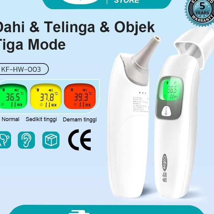Cofoe Termometer Uhu Badan Telinga Bayi Ana Dewaa Aurat Thermometer Infrared Dital Non