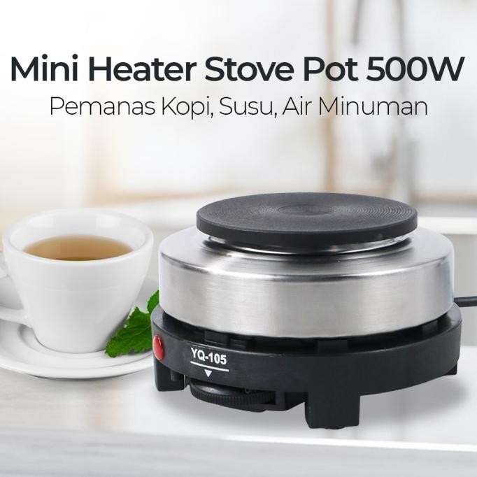 Kompor Listrik Pemanas Air Mini Moka Pot Teko Coffee & Tea Maker Tokofandiafghari