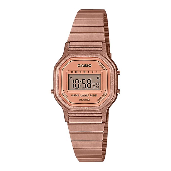 Jam Tangan Wanita Casio General Vintage La-11Wr-5Adf Rose Gold Digita