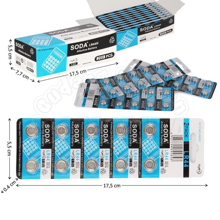 [Bonanza] 10 Pcs Batu Baterai Elektronik AG-13 / AG-10 / AG-3 Soda Alkaline Battery