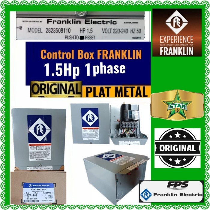 Murah Control Box Dinamo Pompa Satelit Franklin 1.5Hp 1Phase Submersible Ori