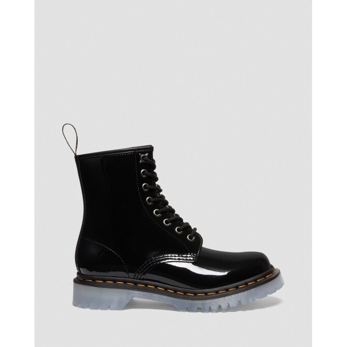 DR MARTENS 1460 ICED BN Patent Lamper Black ORIGINAL100%