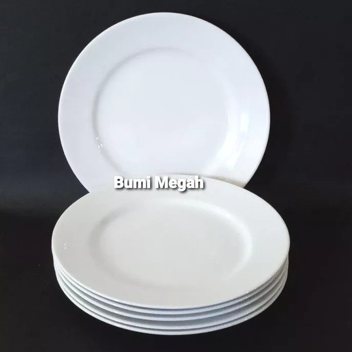 Piring Makan Keramik Ceper 9inch by keramik (6pcs)