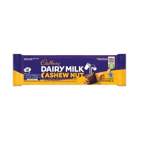 

Cadbury Dairy Milk Cashew Nut 62Gr/Pcs