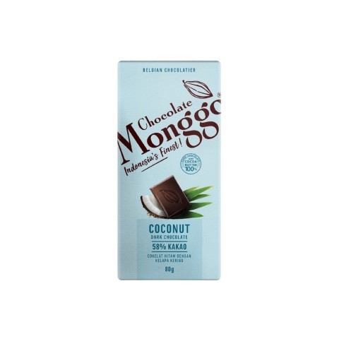 

Monggo 58% Kakao Coconut Dark Chocolate 80Gr