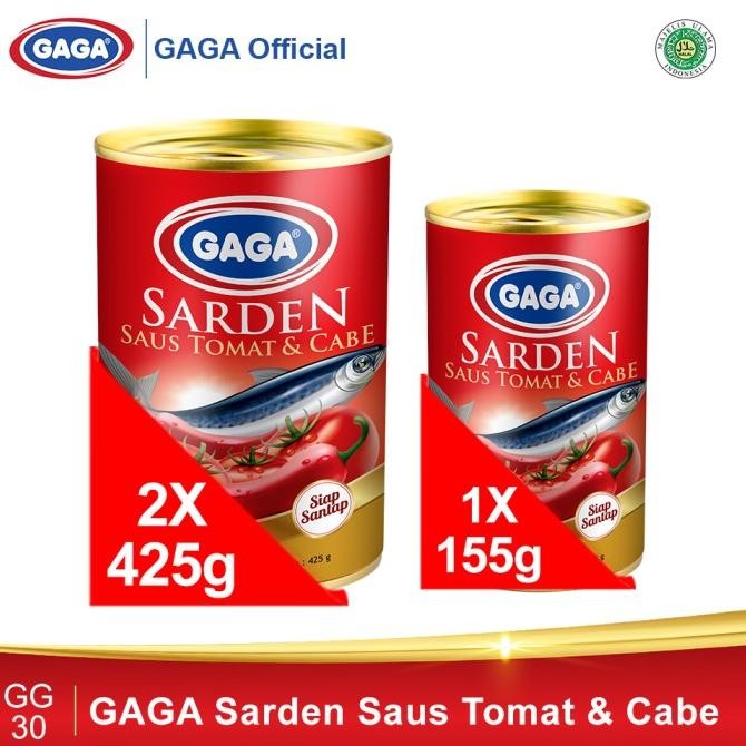

Beli 2pc GAGA Sarden Tomat Chili 425g GRATIS 1pc Sarden Tomat (GG30) JRS