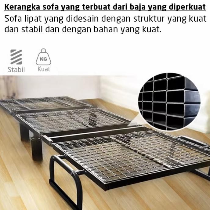 Sofa lipat single Sofa Lipat Tidur Bed Kursi Tamu Santai Minimalis HT