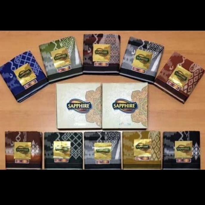 Diskon Sarung Tenun Sapphire Motif Kembang