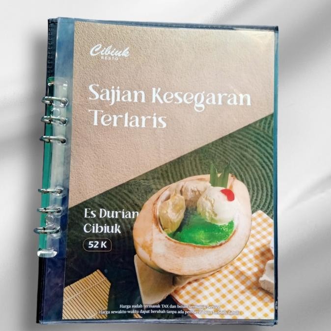 

Promo Buku Menu Model 1 Muka Binder Size A4