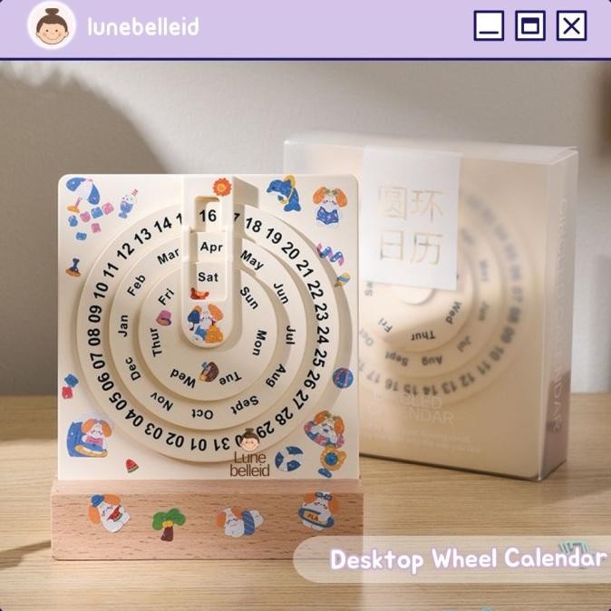 

Promo Desktop Aesthetic Wheel Calendar / Kalender 2024 Aesthetic / Kalender Meja Estetik Abadi