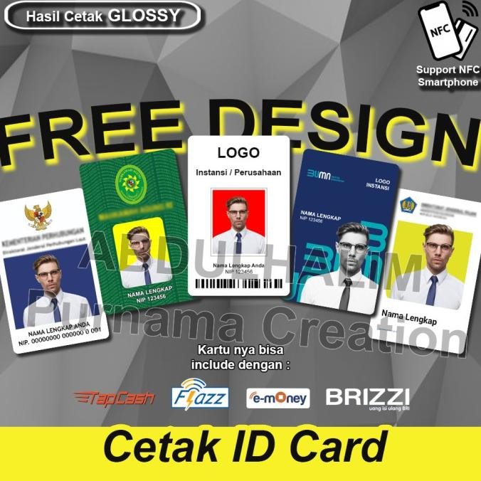 

Promo Cetak Id Card Pegawai Free Desain Nametag Idcard Bisa Etoll Bisa Nfc Hp