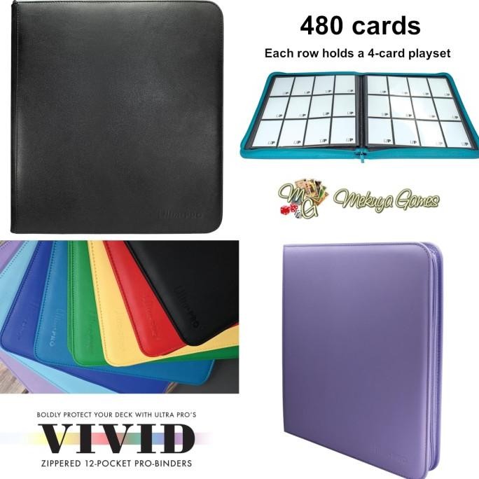 

Grosir Ultrapro Vivid 12-Pocket Zippered Binder 480 Album Kartu Ritsleting